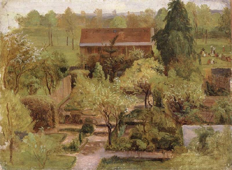 Christian Friedrich Gille Garden oil painting image